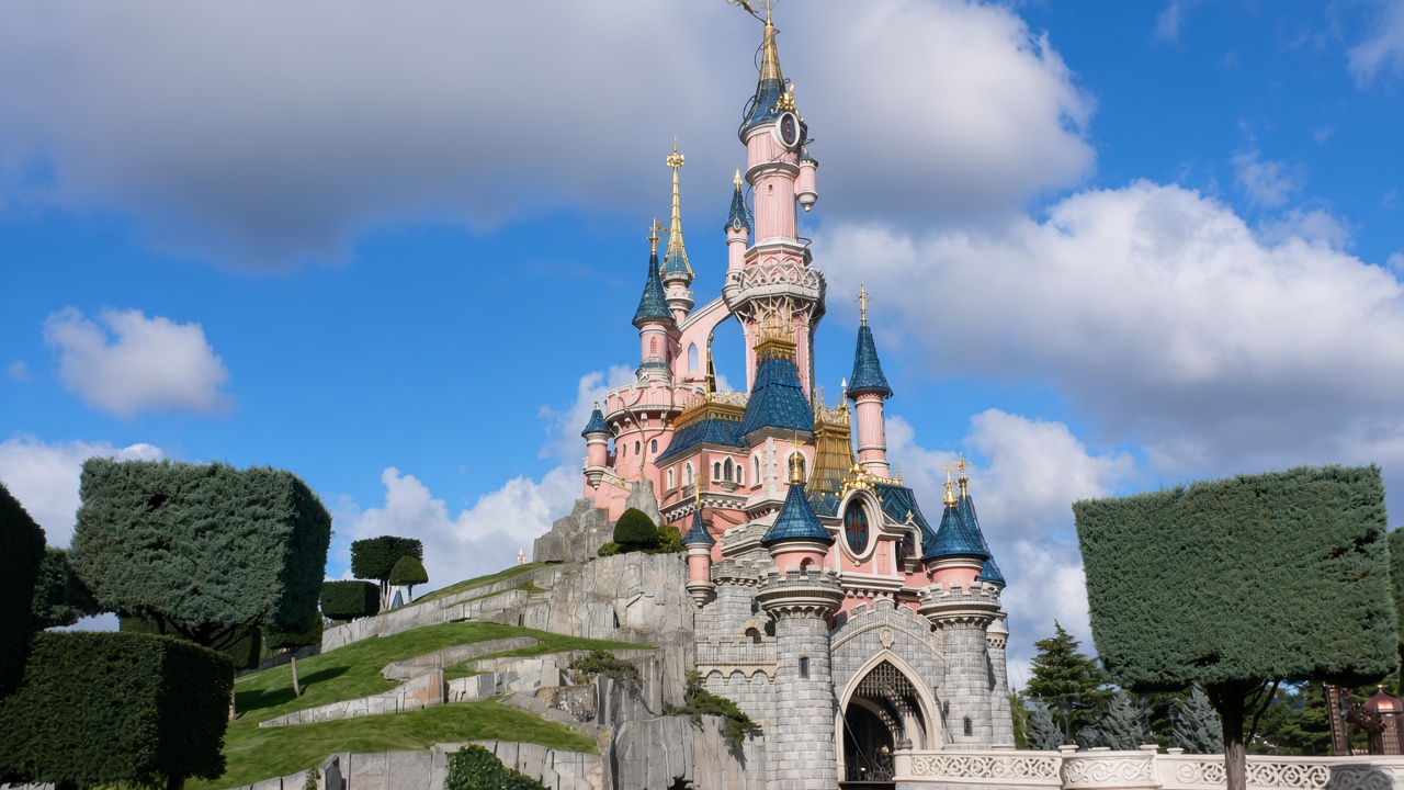 Sleeping Beauty Castle at Disneyland Park in Paris
